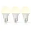 Nedis LED-Lampe E27 / A60 / 8,0 W / 806 lm / 2700 K / Warmweiß / Retro-Stil / Mattiert / 3 Stück