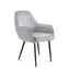 Mark Adler Prince 6.0 Velours grau / Esszimmerstuhl / Belastbarkeit 130 kg
