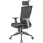 YENKEE YGC 500GY FISHBONE grau / Bürostuhl / 3D-Rückenlehne / Belastbarkeit 120 kg