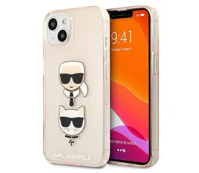 Karl Lagerfeld Glitzer Karl und Choupette Kopf Gold