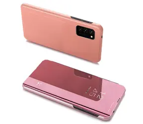 Hurtel Clear View Hülle mit Klappe, pink