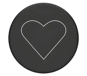PopSockets 2 Weiß Herz Schwarz
