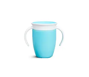 Munchkin - Junior Auslaufsicherer Becher 360° mit Henkeln 207 ml - blau