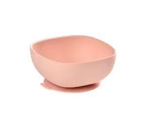 Beaba Silikonnapf mit Saugnapf rosa