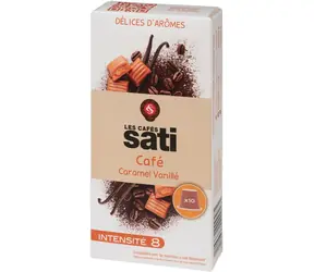 Les Cafés Sati Caramel Vanillé Nespresso 10 Stück