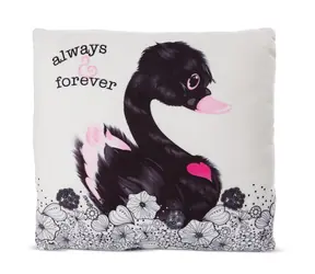 Nici Kissen „Love Black Swan“ 30x30cm