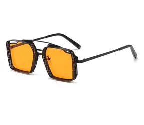 VeyRey Herren Sonnenbrille Steampunk Bugial Schwarz Universal
