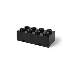 LEGO® Aufbewahrungsbox 40061733 mit Schublade, 250 x 500 x 180 mm - schwarz