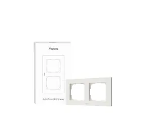 Aqara Schalterrahmen H2 EU (2-fach) (FE-X01D) Doppelrahmen für Aqara H2 Schalter weiß