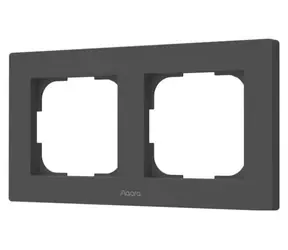 Aqara Schalterrahmen H2 EU (2-fach) (FE-X01DG) Doppelrahmen für Aqara H2 Schalter, grau