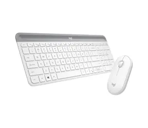 Logitech Slim Wireless Combo MK470 DE weiß