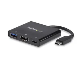 StarTech Multiport-Videoadapter USB-C zu HDMI & PowerDelivery 60W schwarz