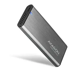 Axagon EEM2-SG2, USB-C 10 Gbit/s - M.2 NVMe & SATA SSD Metall-RAW-Box, schraubenlos