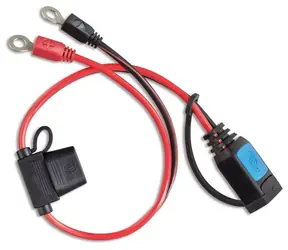 Victron -Kabel mit M8-Ösen und 30-A-Sicherung für BlueSmart IP65-Ladegeräte