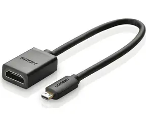 Ugreen 20134 Adapter Micro HDMI(M) - HDMI(F) 20cm schwarz