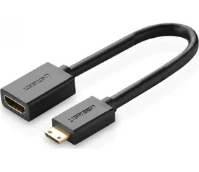 Ugreen 20137 MiniHDMI(M) - HDMI(F) Adapter 22cm Schwarz