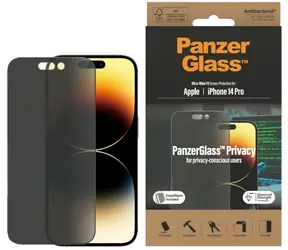 PanzerGlass UWF AB Privacy Schutzglas für Apple iPhone 14 Pro