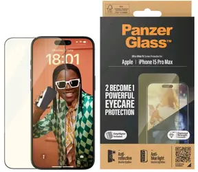 PanzerGlass UWF EyeCare Schutzglas für Apple iPhone 15 Pro Max