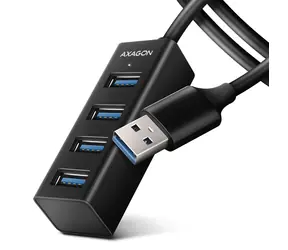 Axagon HUE-M1AL, 4X USB 3.2 Gen 1 MINI-Hub, Metall, USB-A-Kabel 1,2 m