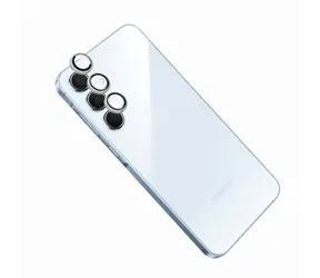 FIXED Kameraglas Kameraobjektiv-Schutzglas für Samsung Galaxy A55 5G Silber