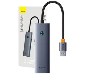 Baseus UltraJoy Hub 4in1 USB-A auf 4xUSB 3.0 grau