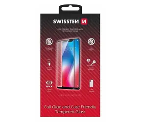 Swissten Schutzhülle aus Schutzglas, passend für Samsung Galaxy S26 5G, schwarz