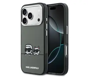 Karl Lagerfeld IML K&CH Heads Logo MagSafe Rückseite für iPhone 17 Pro Max Schwarz
