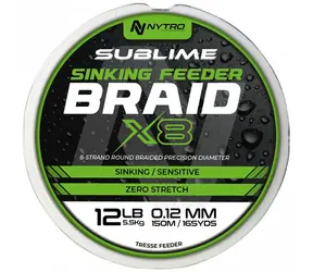 Nytro Line Sublime X8 Sinking Feeder Braid 150m 0,10mm 5kg