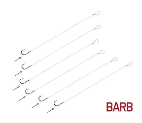 Delphin Leader FLR Sting BARB 12 cm 0,22 mm Größe 12 Sting 5 mm 6 Stück