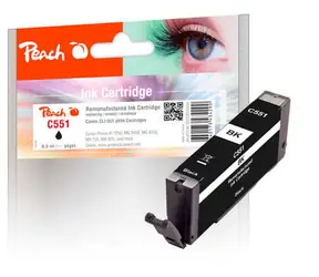 Peach CLI-551BK alternativní cartridge černá