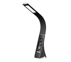 Solight WO46-B LED Tischleuchte mit Display 6W Schwarz