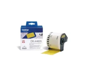 Brother - DK 44605 (Papierrolle gelb 62 mm x 30,48 m) - leicht abnehmbar