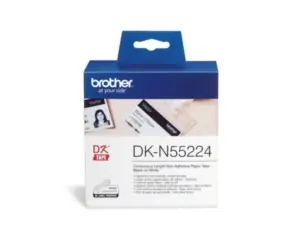 Brother - DKN 55224 (Papierrolle, nicht klebend, weiß, 54 mm x 30,48 m)
