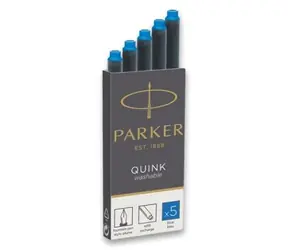 PARKER Royal Quink Tintenpatronen blau 5 Stück - waschbar
