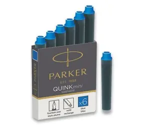 PARKER Royal Quink Mini-Tintenpatronen blau 6 Stück