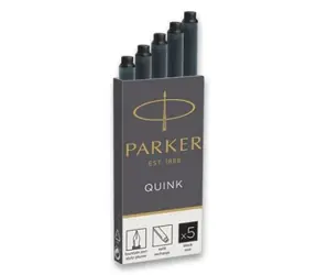 PARKER Quink Tintenpatronen schwarz 5 Stück