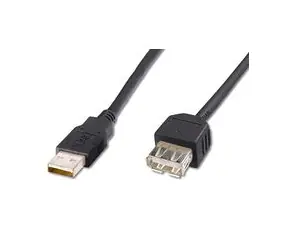 PremiumCord USB 2.0-Verlängerungskabel, AA, 1 m schwarz
