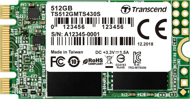 Transcend MTS430S 512 GB