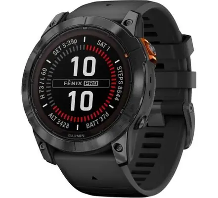 Garmin Fenix 7X Pro Solar grau-schwarz