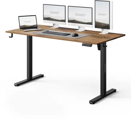 SENSE7 NOJO LIGHT Schreibtisch, schwarze Eiche