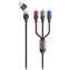 2GO 797361 / 3-in-1-Ladekabel / USB-A, USB-C / Micro-USB, USB-C, Lightning / 1,2 m