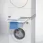 Xavax Anschlussset für Waschmaschine und Trockner / mit ausziehbarem Wäschekorb 10 kg / 60×60 cm / universell