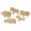 Kreatives Bauernhof-Set von Creativ Company aus Holz / Kreatives Set / 10 Figuren / Höhe 4,5-8,7 cm / ab 3 Jahren