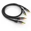 PremiumCord 2x CINCH - 2x CINCH HQ geschirmtes Verbindungskabel / Stecker/Stecker / 3 m