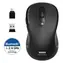 PORT CONNECT Essential schwarze kabellose Lademaus / Bluetooth & 2,4 GHz / 2400 DPI
