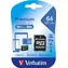 Verbatim Premium microSDXC 64 GB + Adapter / Speicherkarte / UHS-I (U1) / Klasse 10 / V10 / R: 90 MB/s / Schreiben: 10 MB/s