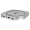 Icy Box USB-C Hub 7in1 für Mac Mini M4, silber / USB-Hub / USB 3.2 Gen 2 / HDMI / M.2 NVMe / SD-Kartenleser