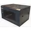 Lexi-net 19"-Wandrack 9 HE 600 x 450 mm schwarz / Tragfähigkeit 60 kg / Glastür / ausgeklappt
