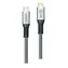 2GO Silber / Datenkabel / USB-C auf USB-C / 240 W / 2 m / USB 3.2 Gen 2x2 / Thunderbolt 3
