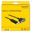 DeLock USB 2.0 auf RS-232 Adapter, schwarz / USB Typ-A / RS-232 / 1,8 m / vergoldete Kontakte
